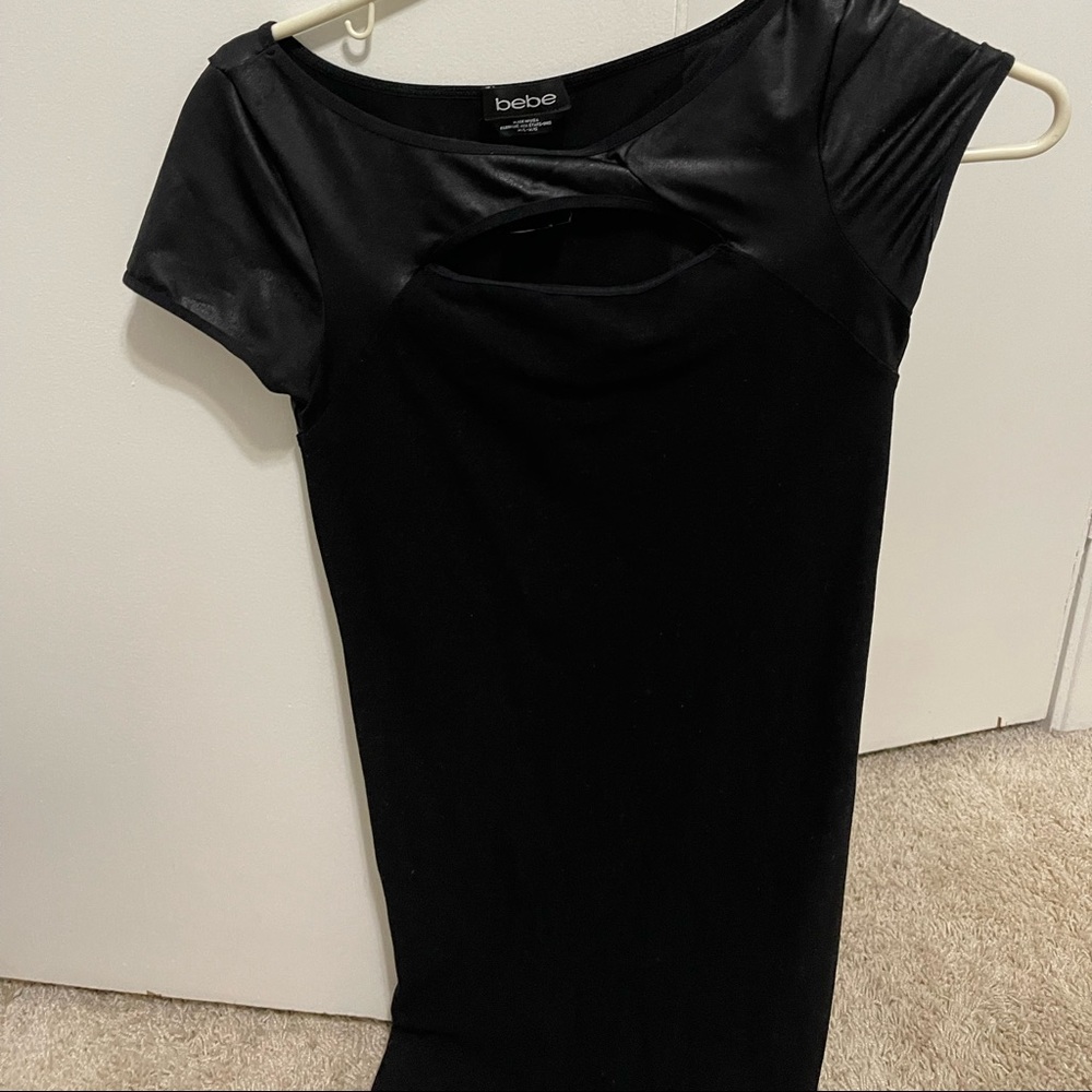 Bebe black mini dress